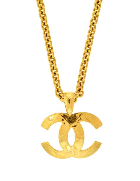 cc logo chanel necklace|Chanel cc logo pendant necklace.